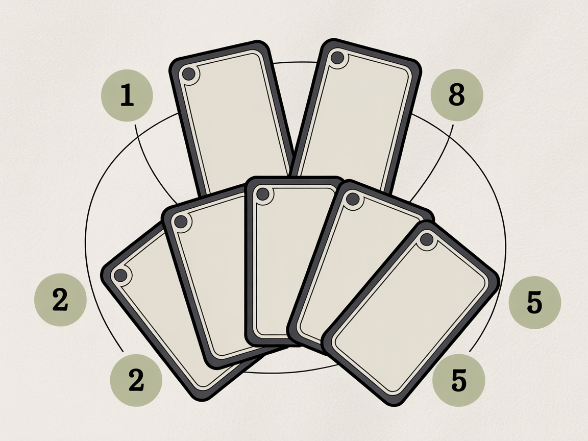 Lovers Tarot Spread Diagram