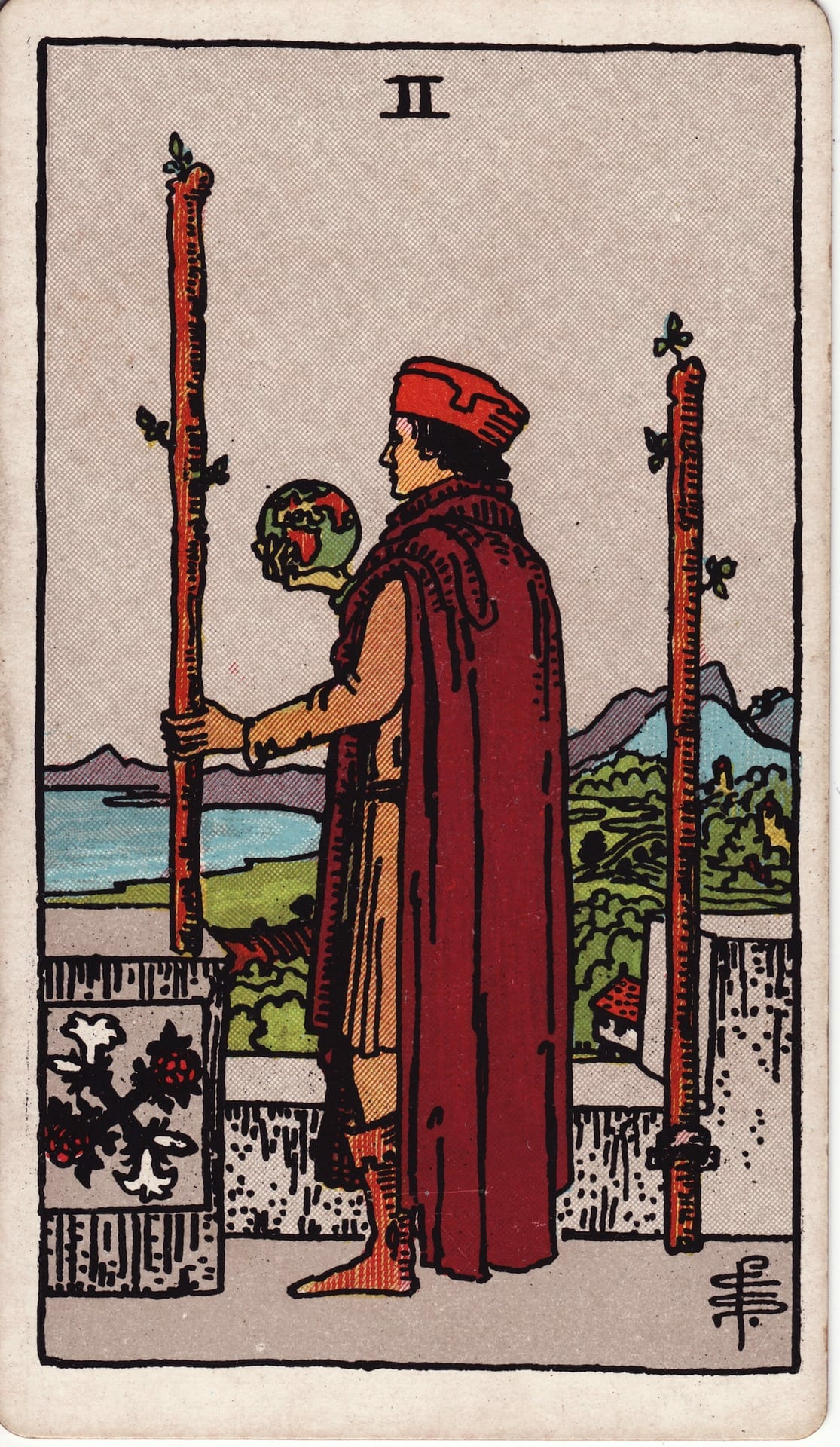 Two of Wands card image