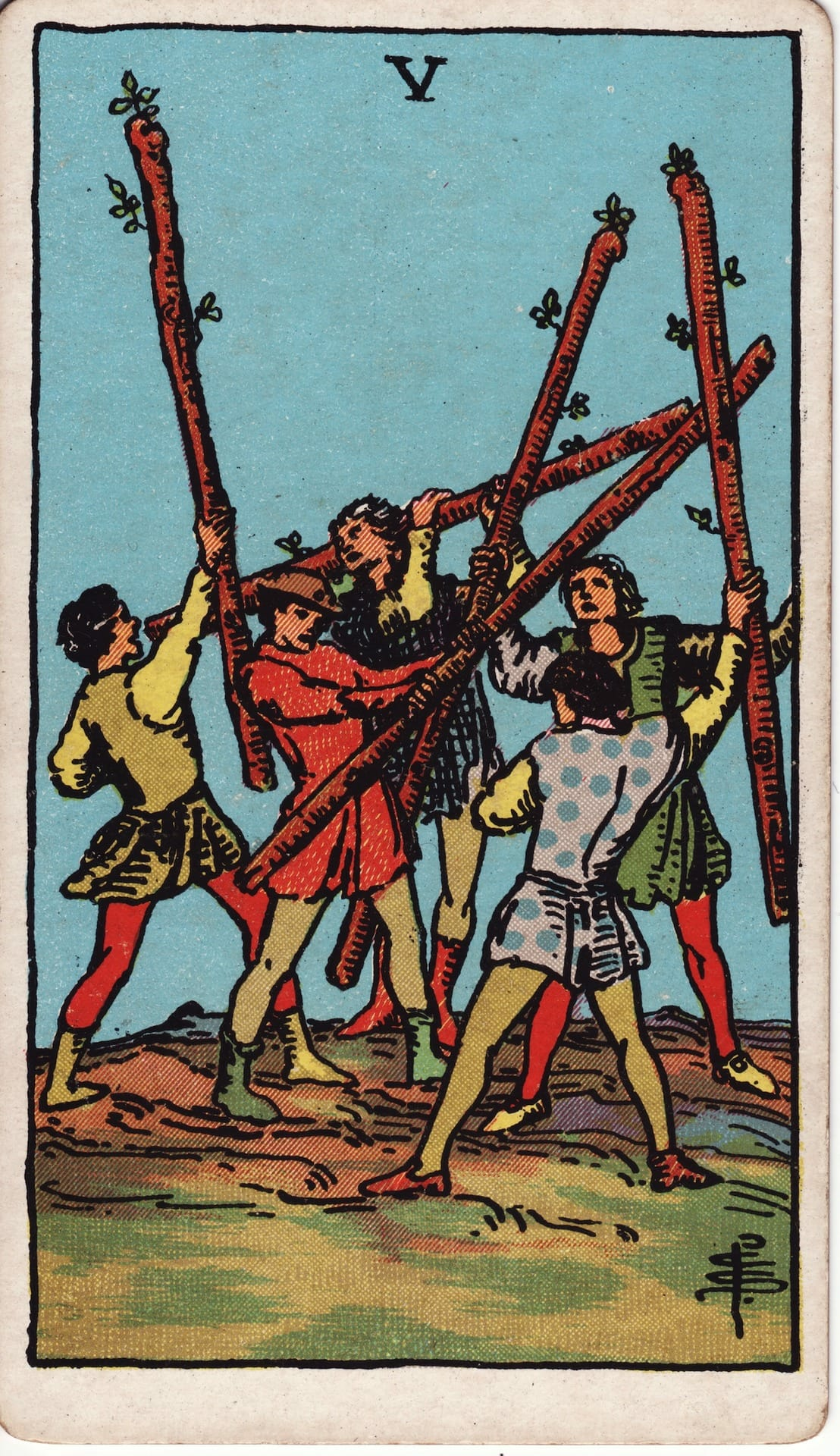 Five of Wands card image