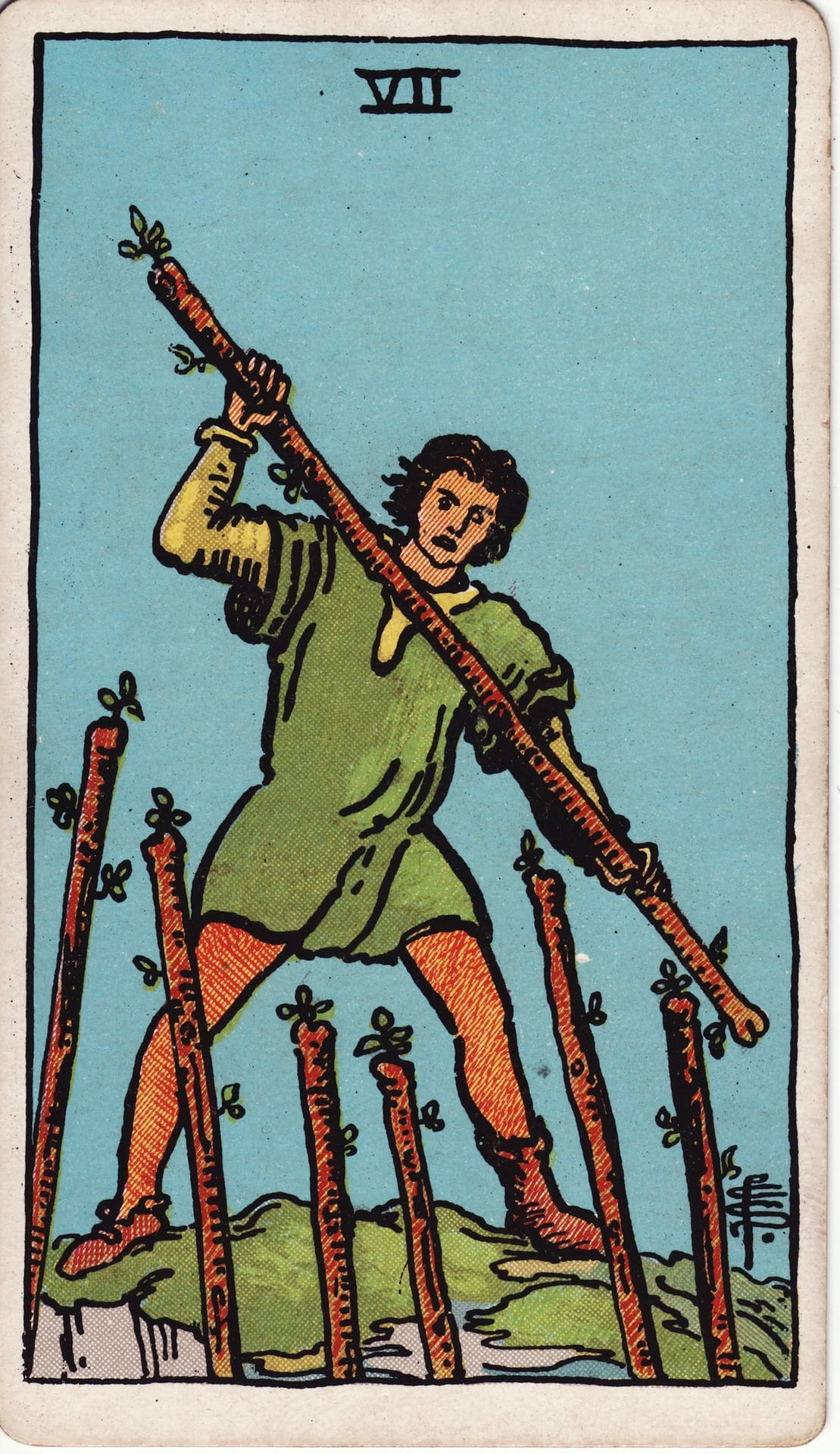 Seven of Wands card image