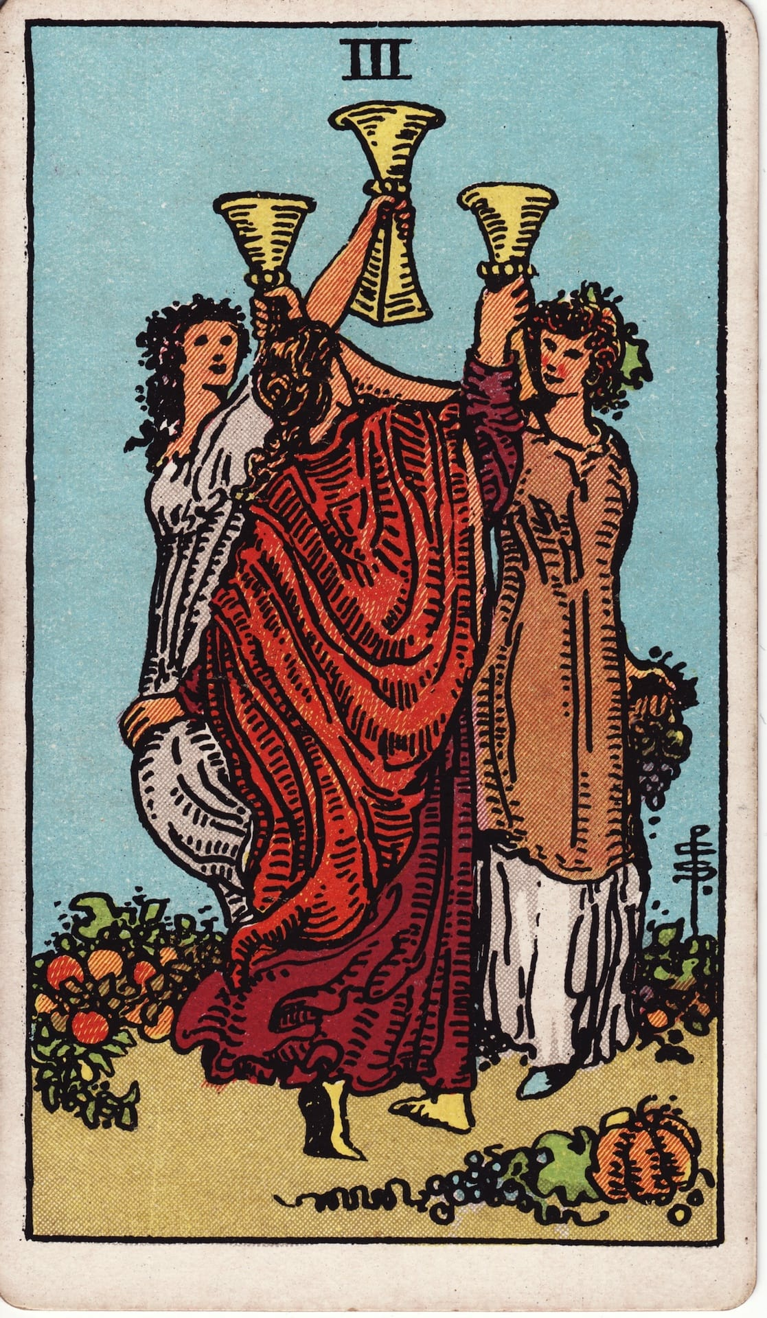 Three of Cups card image