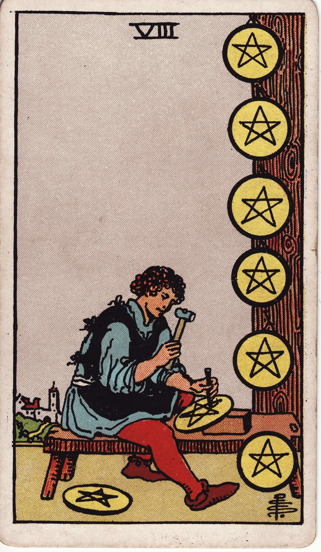 Eight of Pentacles card image