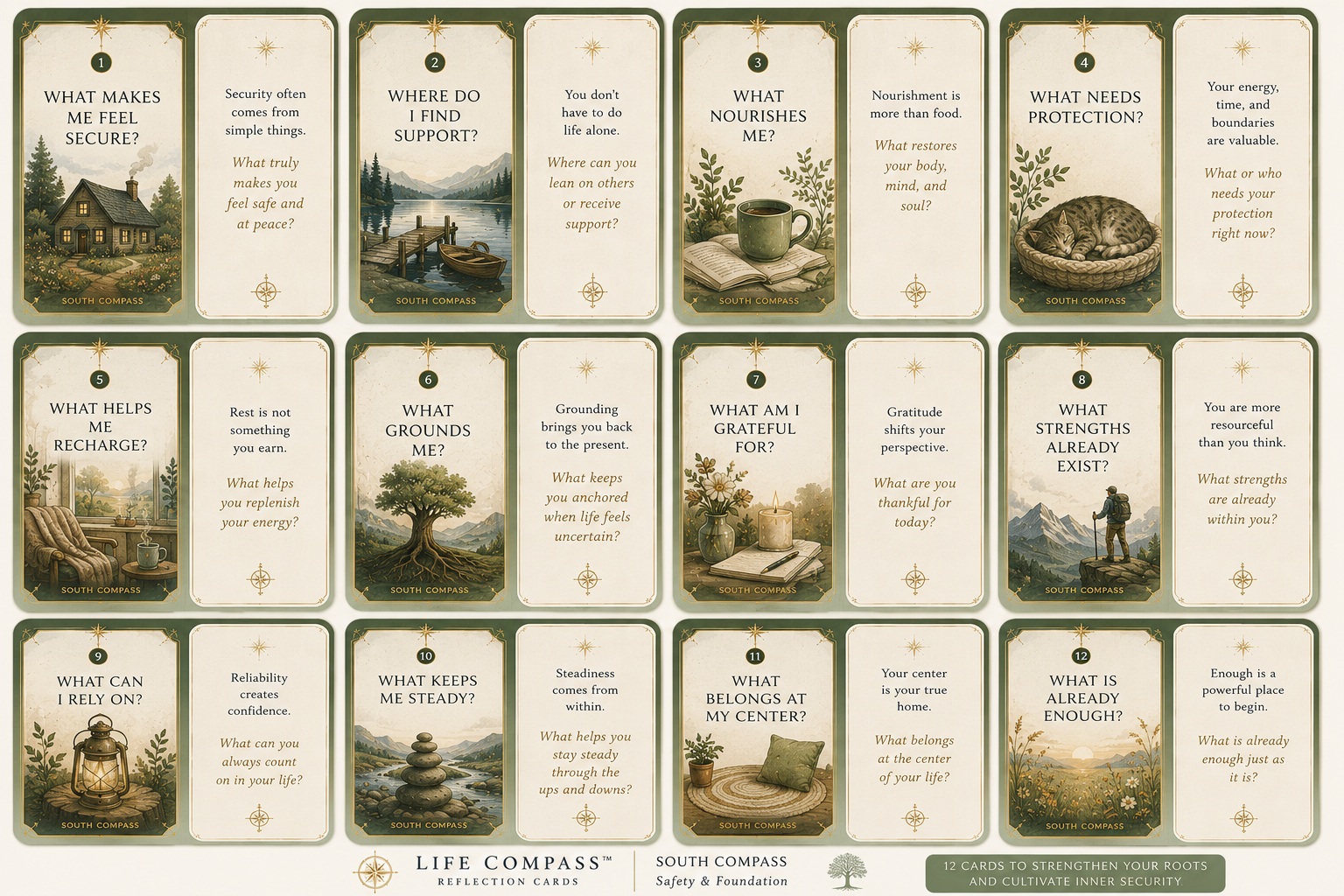 Life Compass South illustration