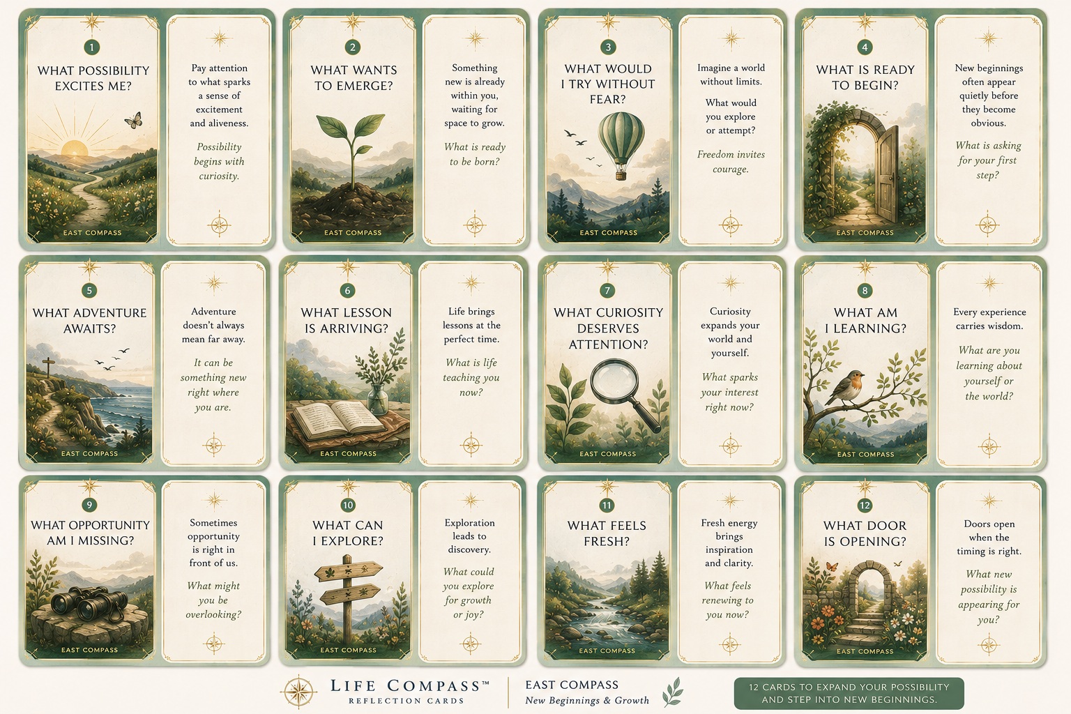Life Compass East illustration
